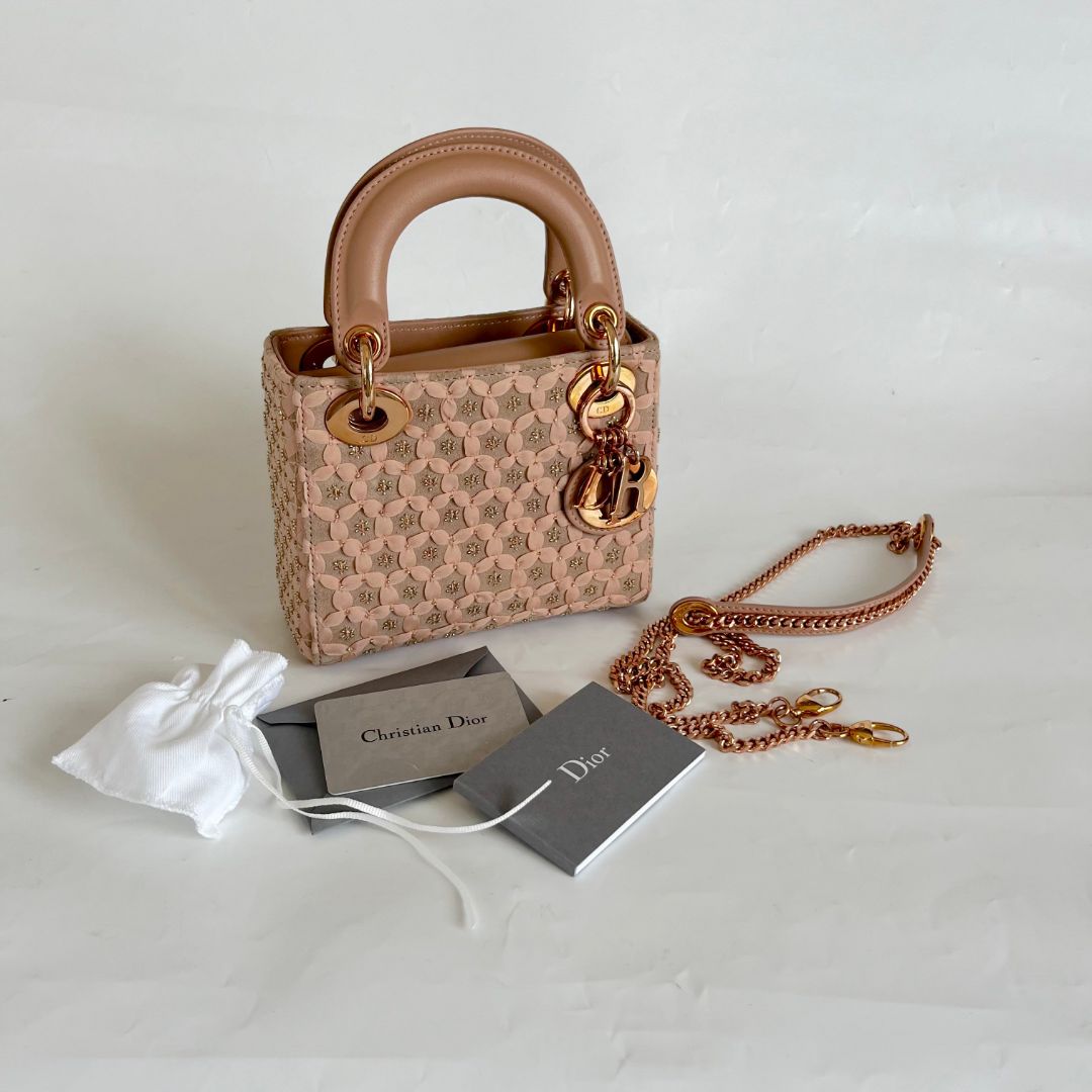 Lady Dior Mini Floral Print Bag