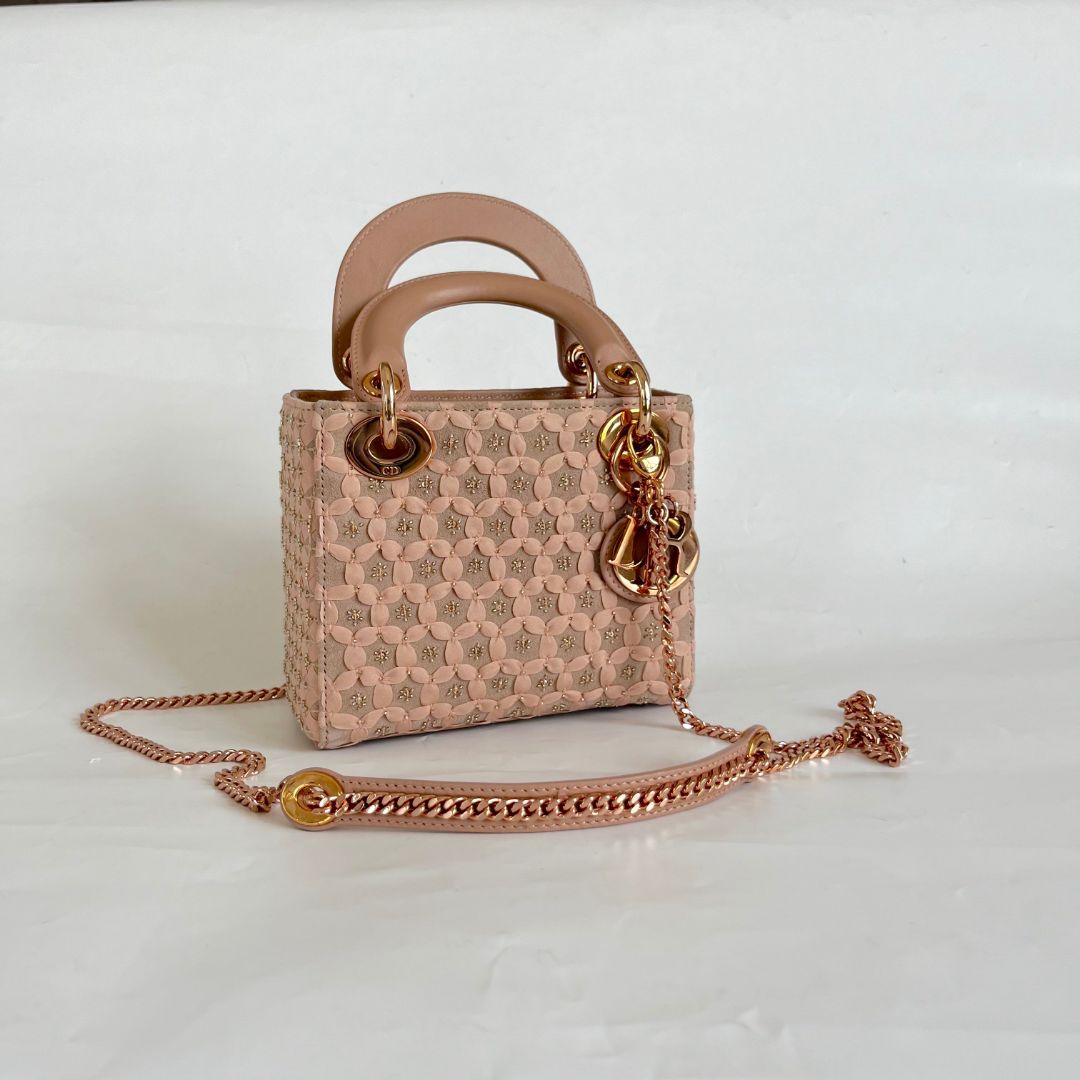 Lady Dior Mini Floral Print Bag