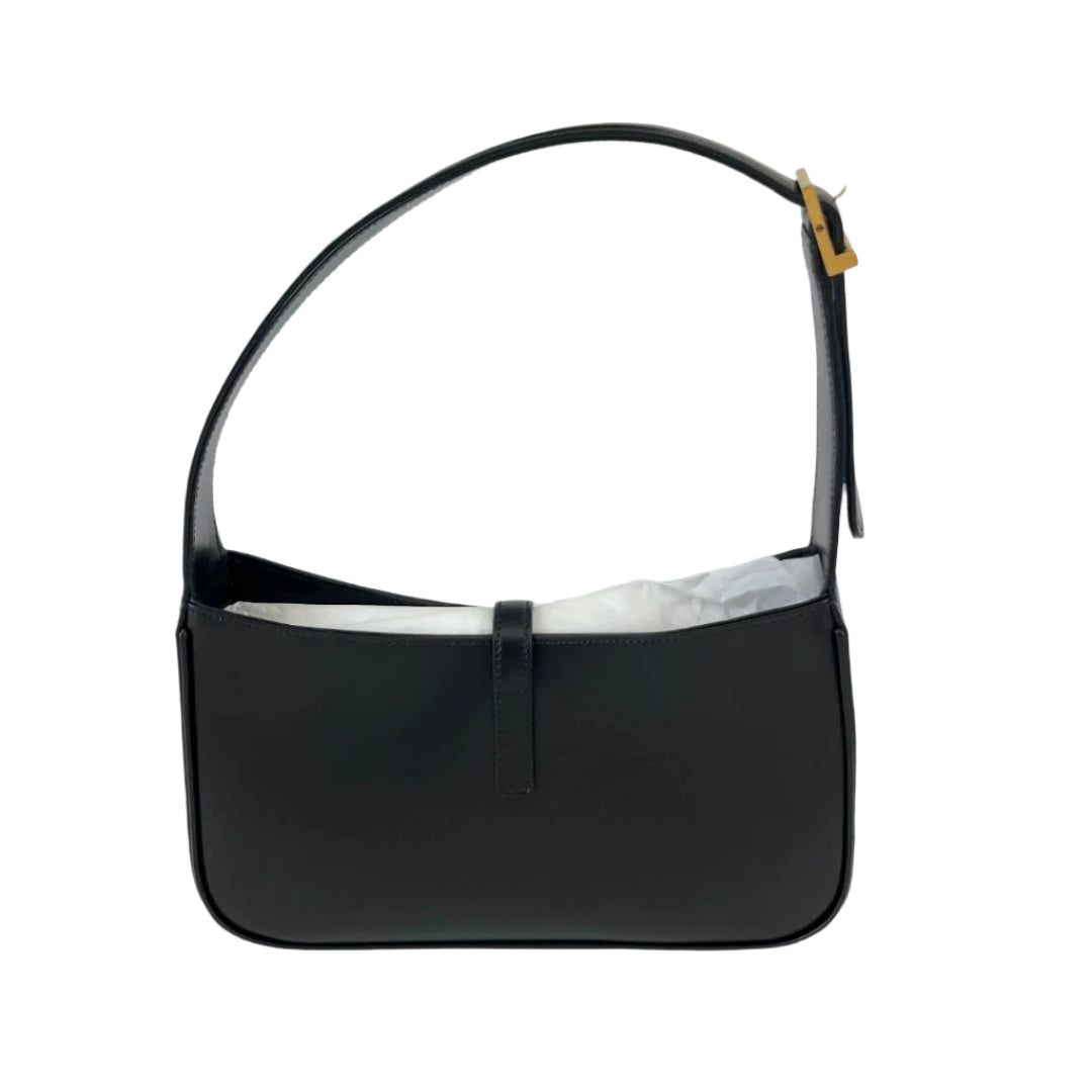 Saint Laurent Le 5 À 7 hobo black leather bag