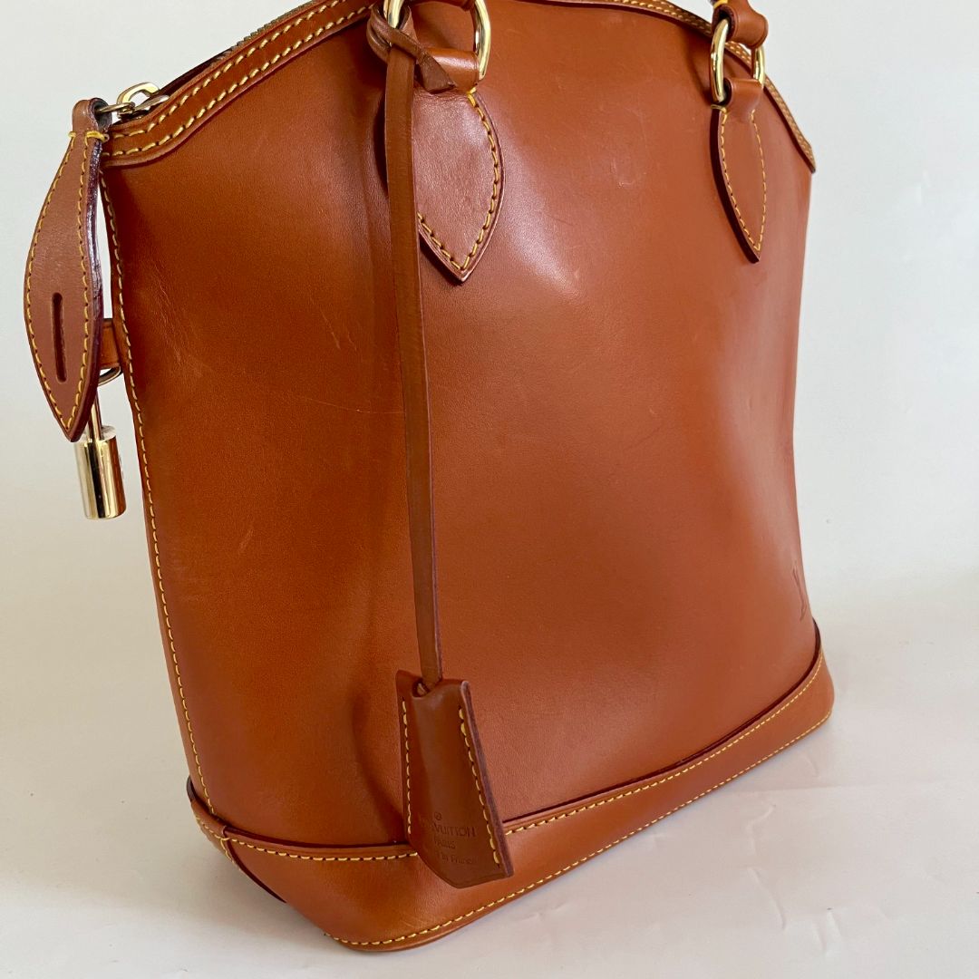 Louis Vuitton Caramel Nomade Leather Vertical Lockit Bag