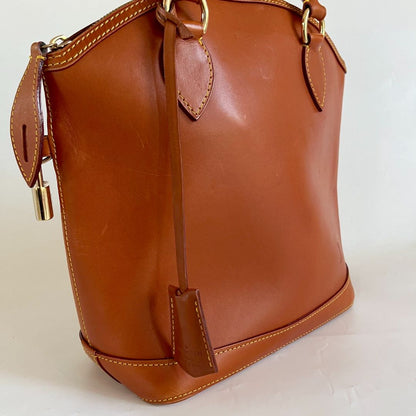 Louis Vuitton Caramel Nomade Leather Vertical Lockit Bag