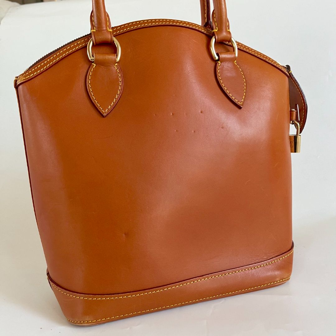 Louis Vuitton Caramel Nomade Leather Vertical Lockit Bag