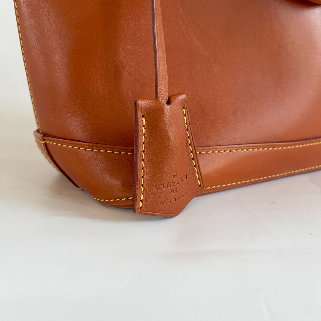 Louis Vuitton Caramel Nomade Leather Vertical Lockit Bag