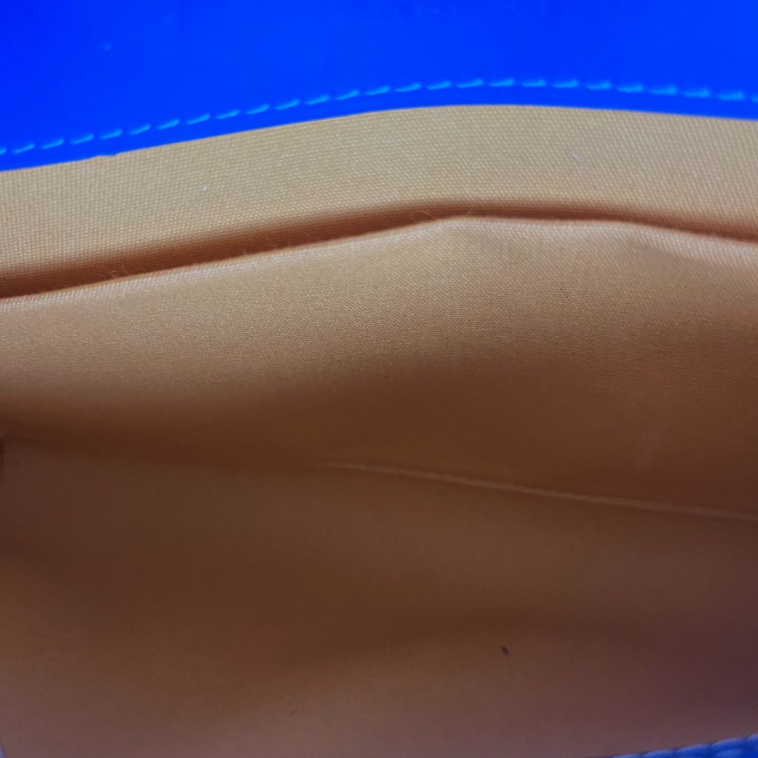 Goyard Blue Goyardine Coated Canvas and Leather Monte Carlo Bois Clutch