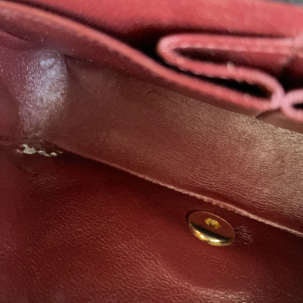 Chanel black vintage small flap bag