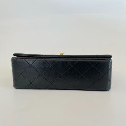 Chanel Mademoiselle black leather quilted shoulder bag