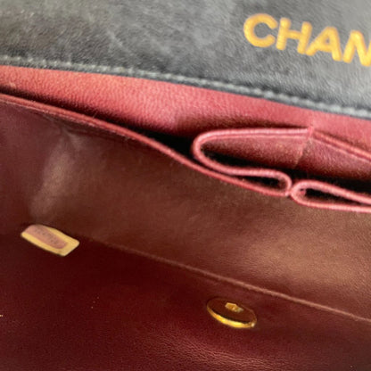 Chanel Mademoiselle black leather quilted shoulder bag