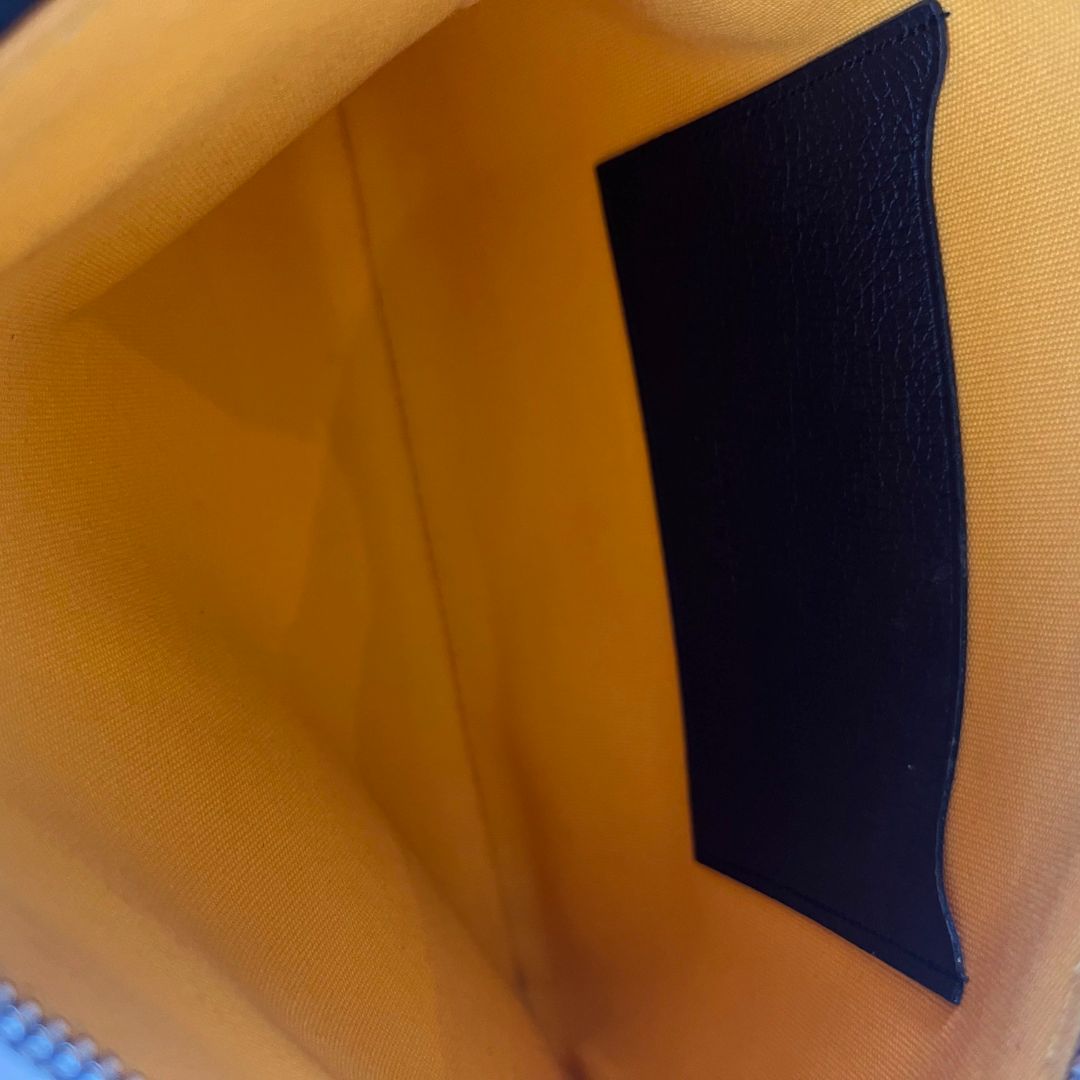 Goyard Black Goyardine Coated Canvas zip pouch