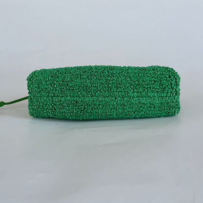 Bottega Veneta Mini Curly Raffia Pouch Clutch Bag