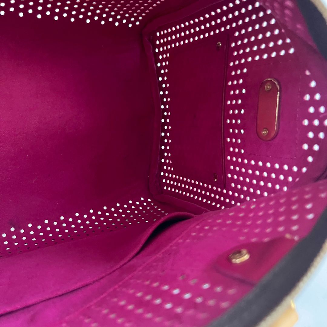 Louis Vuitton Fuscia Monogram Perforated Canvas Limited Edition Speedy 30 Bag