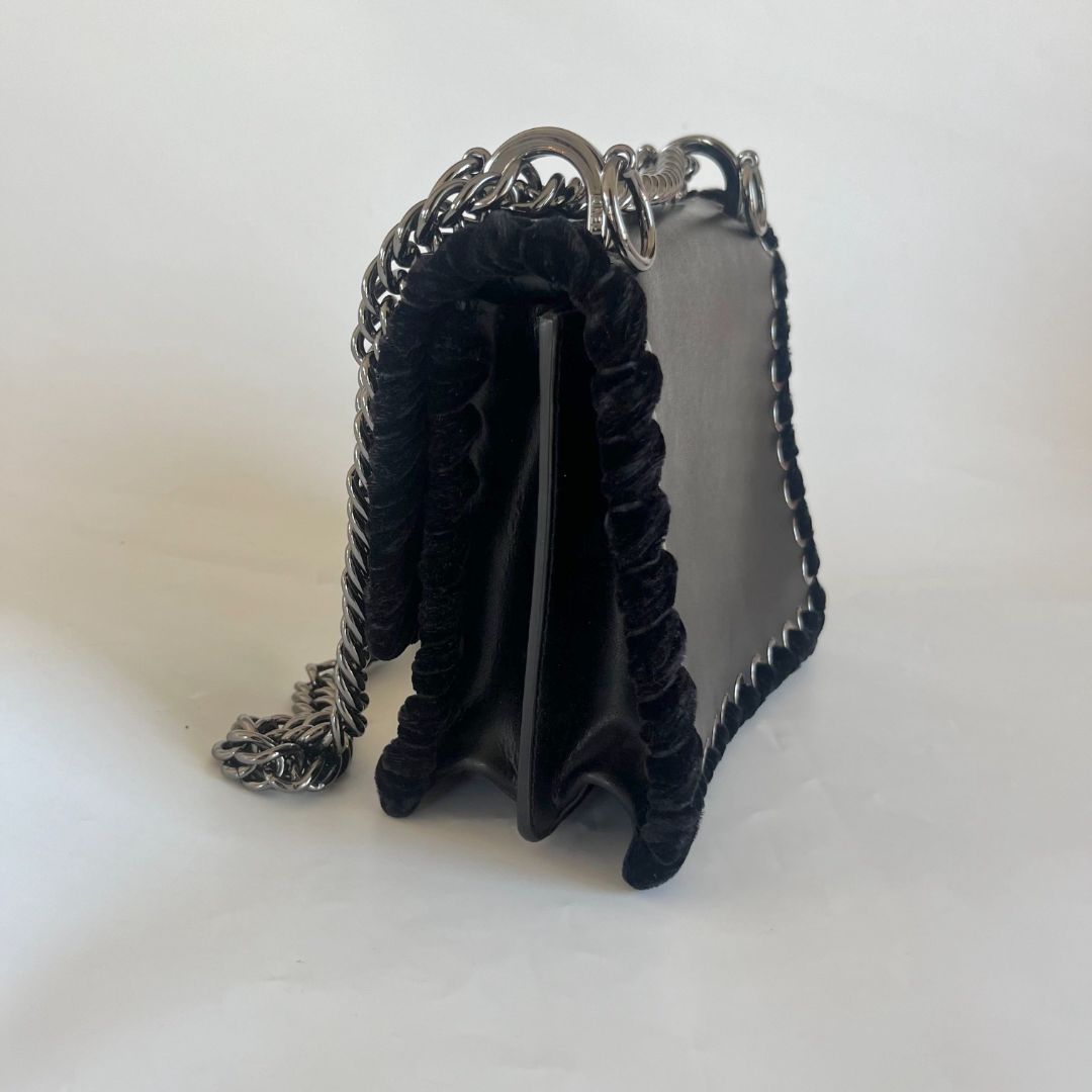 Fendi Kan I Bag Embellished Whipstitch Leather Small