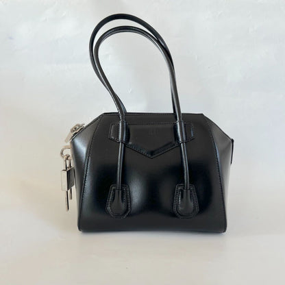 Givenchy Black Mini Antigona Lock Handbag