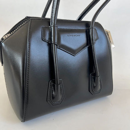 Givenchy Black Mini Antigona Lock Handbag