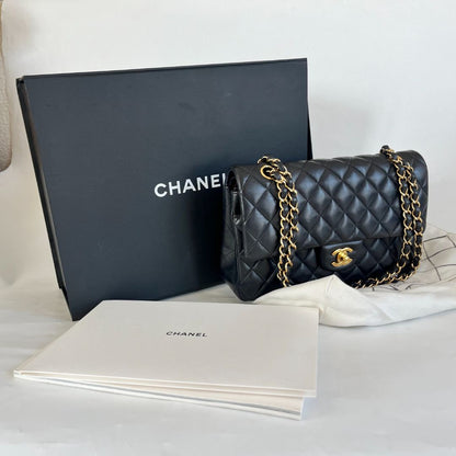 Chanel Medium Lambskin Double Flap Bag