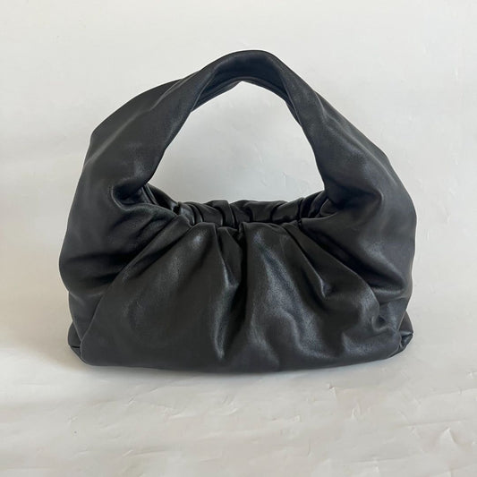 Bottega Veneta black leather The Shoulder Pouch bag