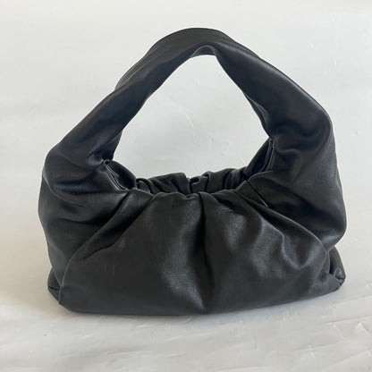 Bottega Veneta black leather The Shoulder Pouch bag