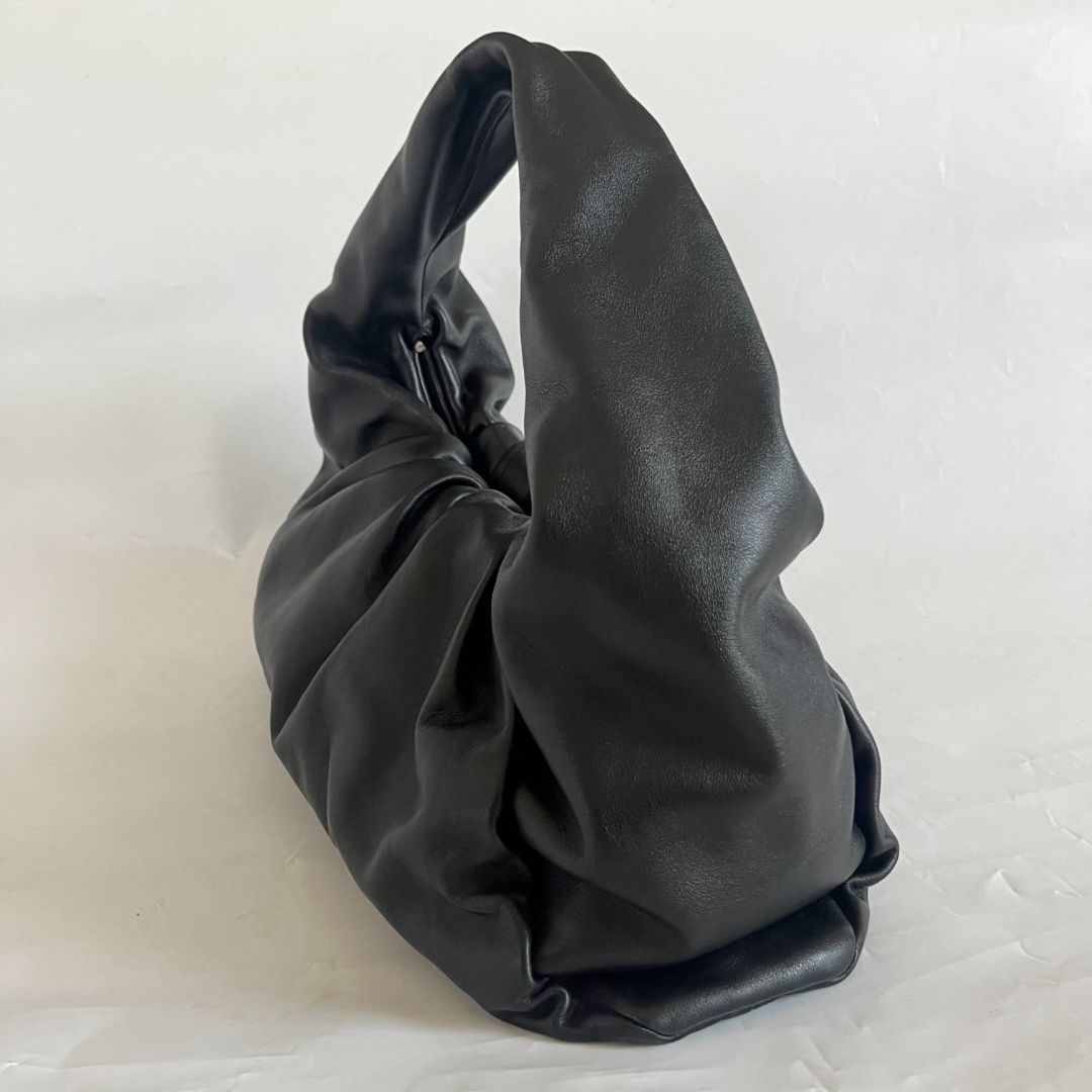 Bottega Veneta black leather The Shoulder Pouch bag