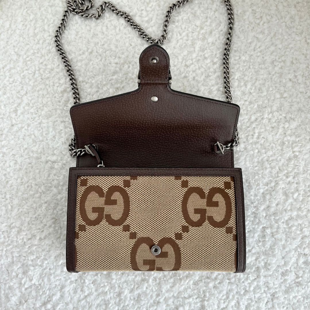 Gucci Jumbo GG Dionysus Chain Shoulder Bag