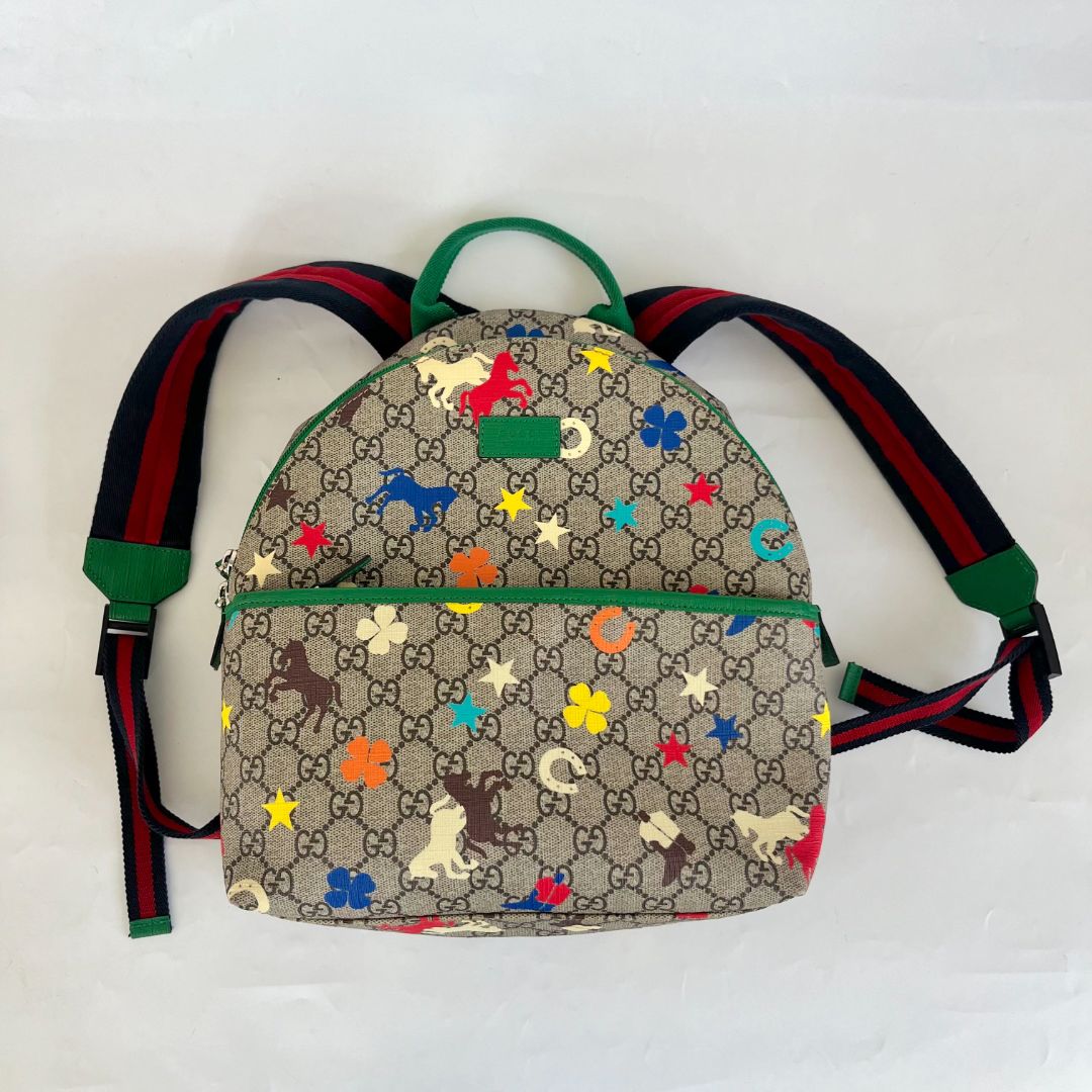 Gucci Junior GG Logo Multi-coloured Backpack