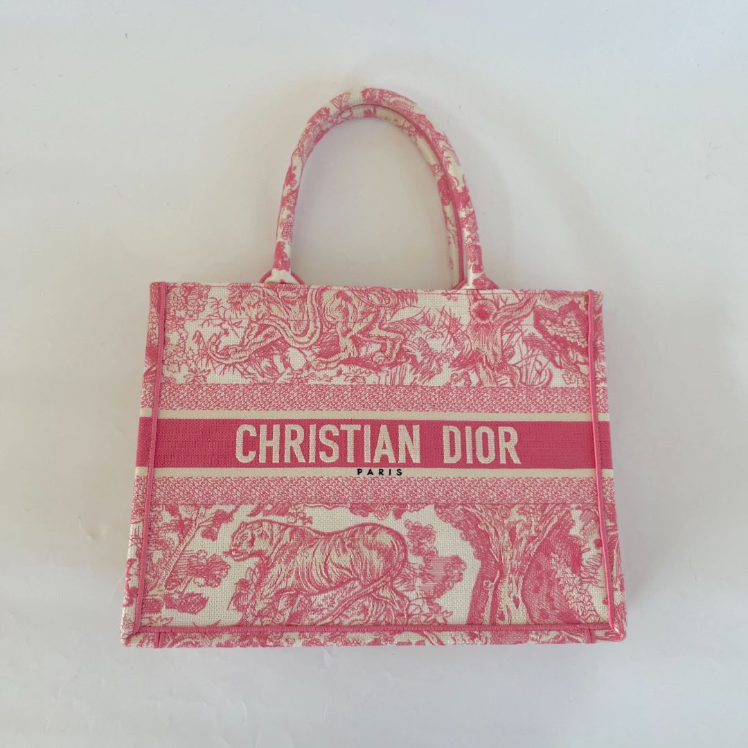 Dior Pink Medium Oblique Book Tote bag