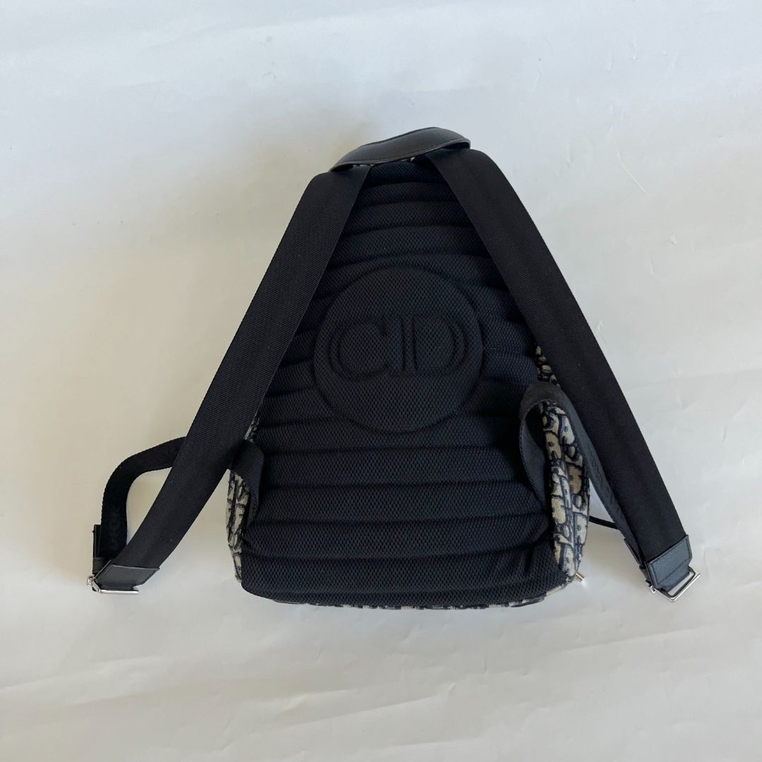 Dior Grey Oblique Rider Backpack