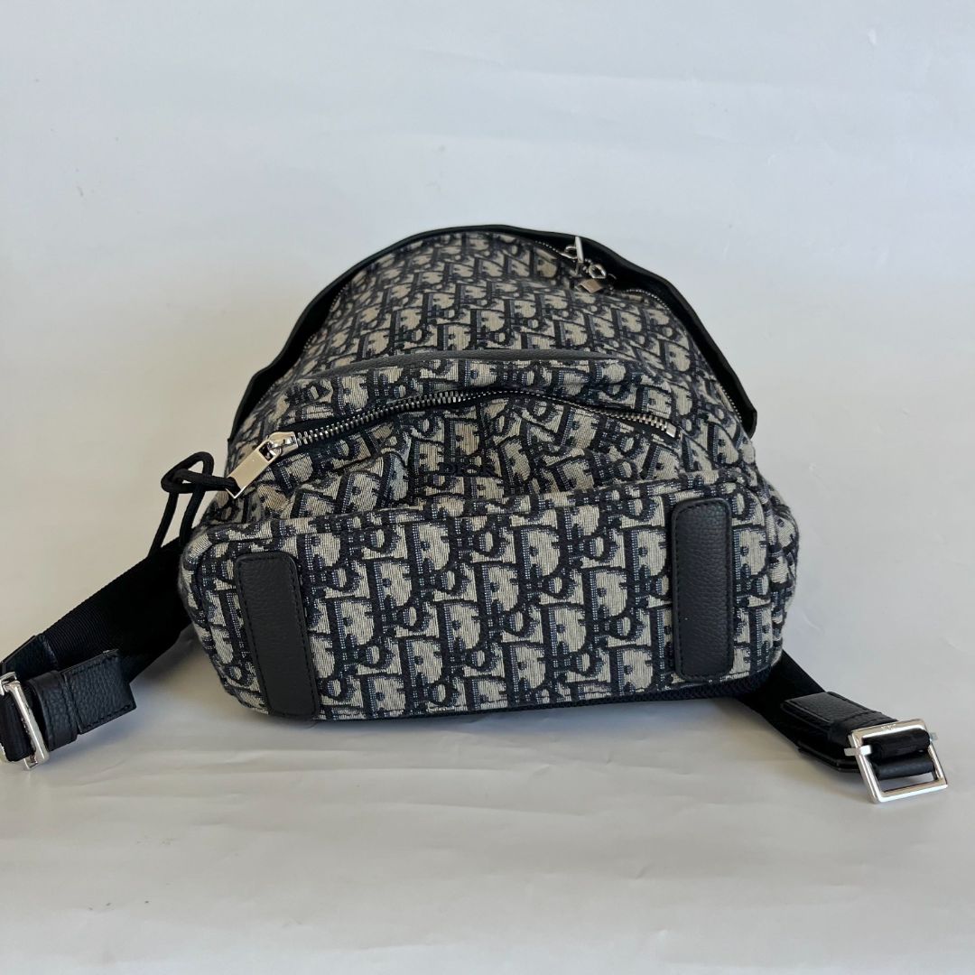 Dior Grey Oblique Rider Backpack