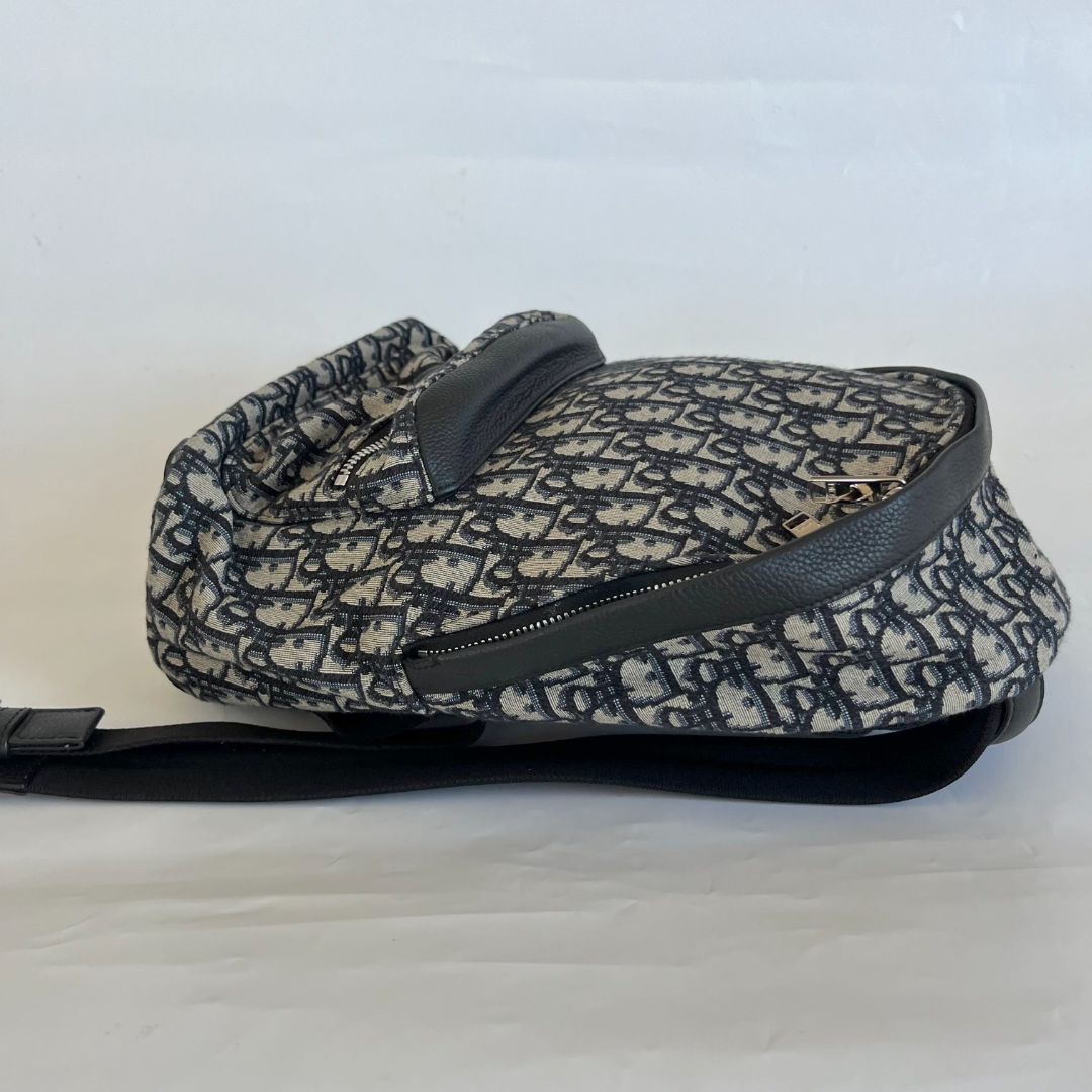 Dior Grey Oblique Rider Backpack