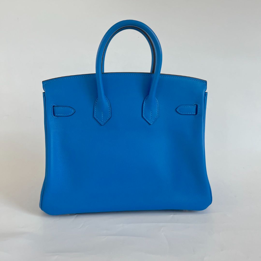 Hermès Bleu Royal 25 Birkin Swift Leather Bag