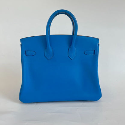 Hermès Bleu Royal 25 Birkin Swift Leather Bag