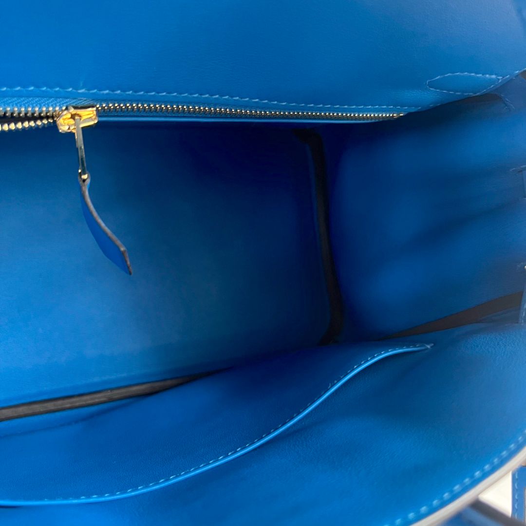 Hermès Bleu Royal 25 Birkin Swift Leather Bag