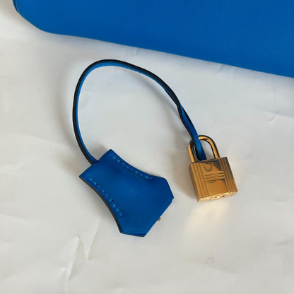 Hermès Bleu Royal 25 Birkin Swift Leather Bag