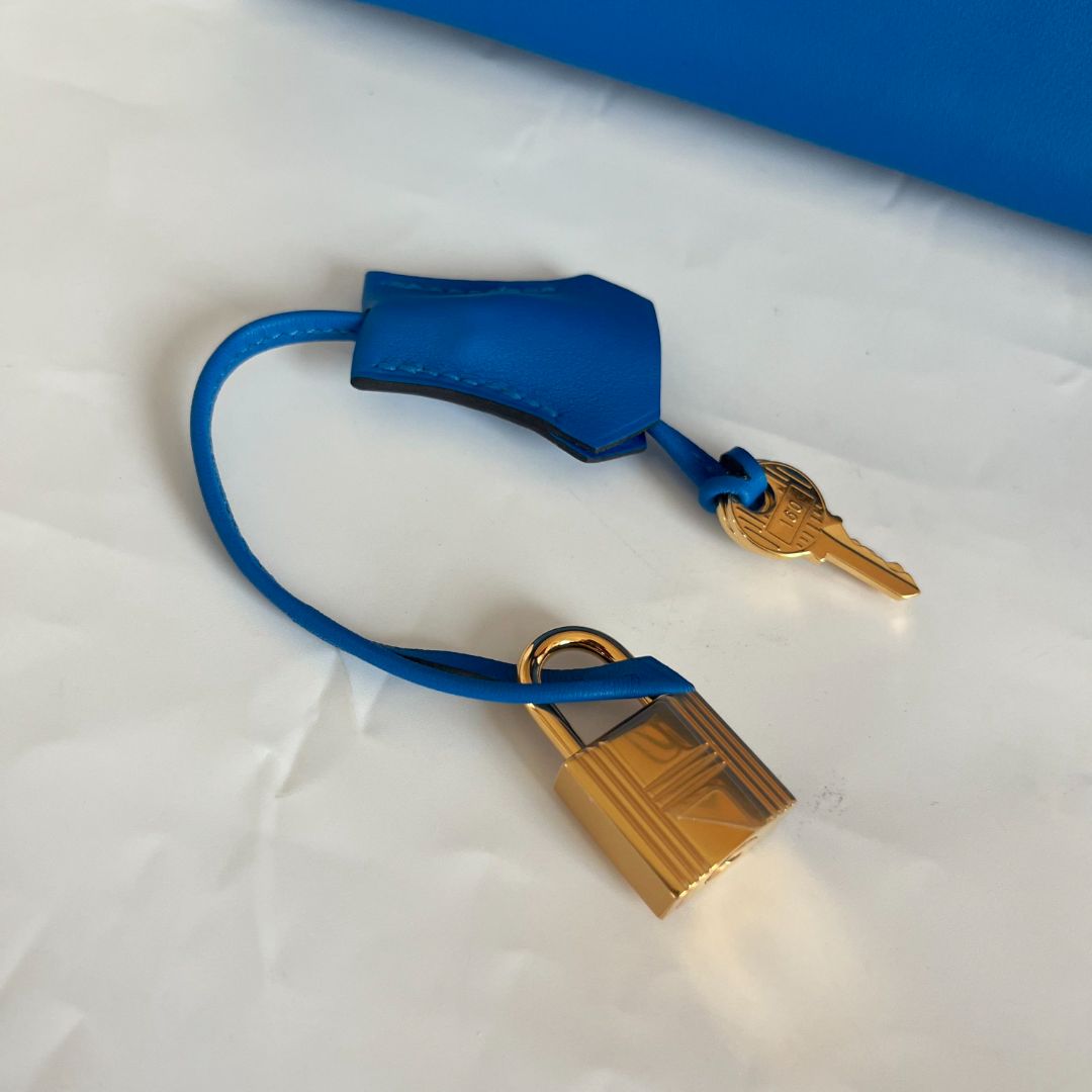 Hermès Bleu Royal 25 Birkin Swift Leather Bag