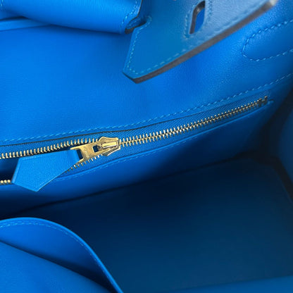 Hermès Bleu Royal 25 Birkin Swift Leather Bag