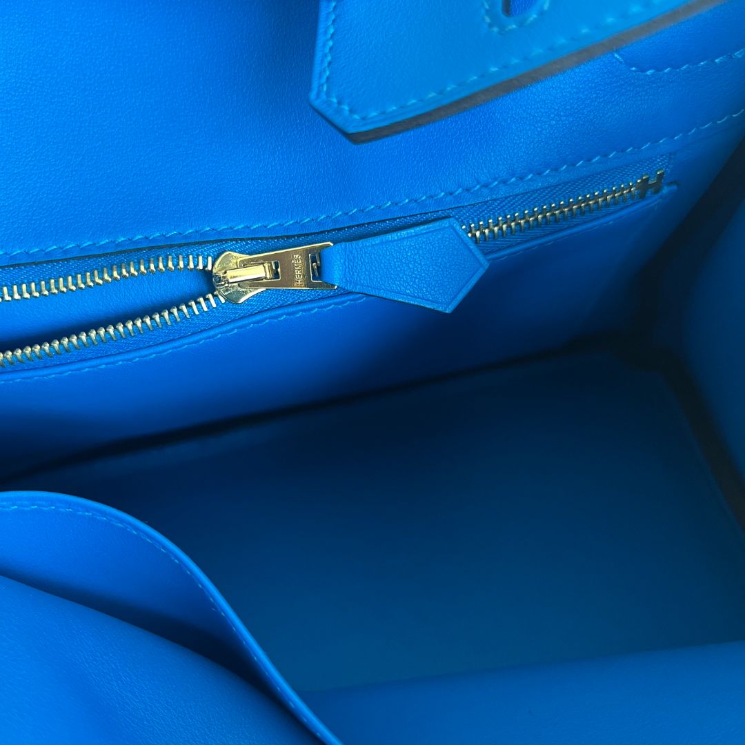 Hermès Bleu Royal 25 Birkin Swift Leather Bag