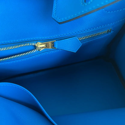 Hermès Bleu Royal 25 Birkin Swift Leather Bag