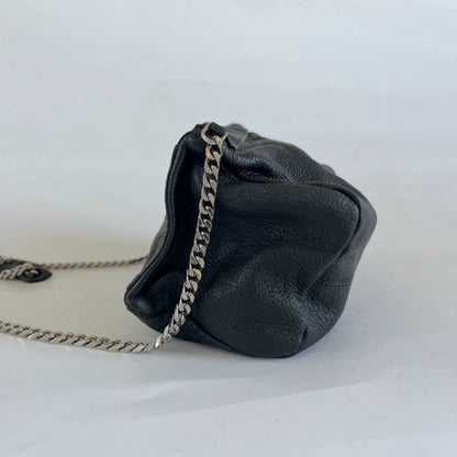 Givenchy Black Textured Leather Mini Pandora Box Bag