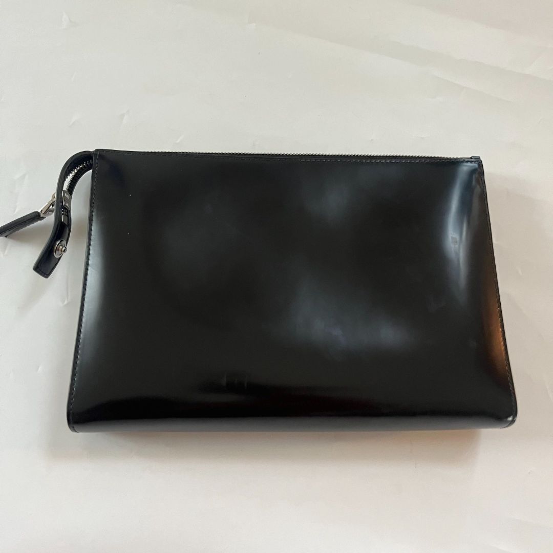 Prada black zip pouch