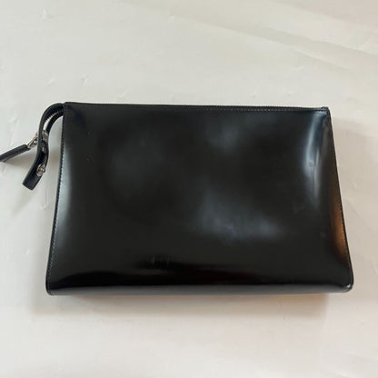 Prada black zip pouch
