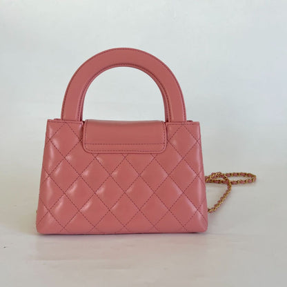 Chanel Pink Leather Kelly Shopping Bag