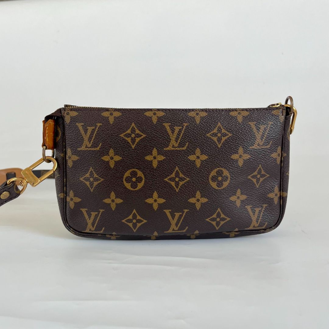 Lous Vuitton brown monogram canvas pochette