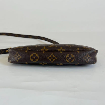 Lous Vuitton brown monogram canvas pochette