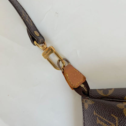 Lous Vuitton brown monogram canvas pochette