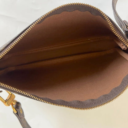 Lous Vuitton brown monogram canvas pochette