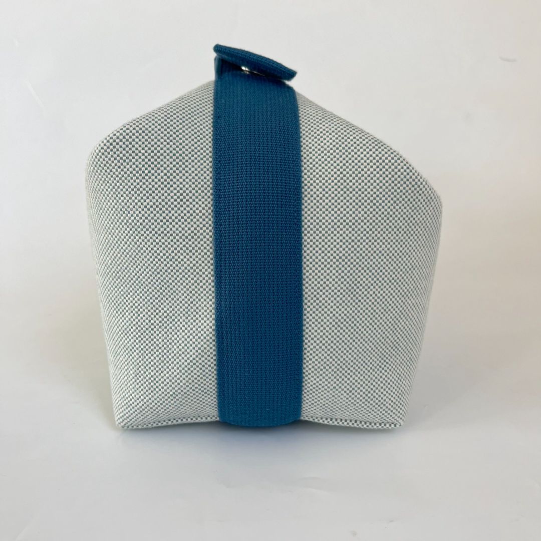 Hermès Bride-a-Brac Toile cotton Bleu Nattier Lare GM Bag