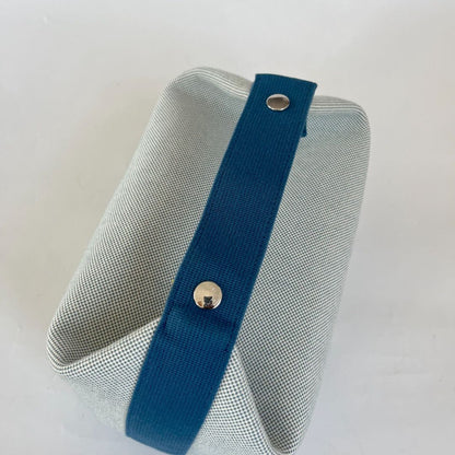 Hermès Bride-a-Brac Toile cotton Bleu Nattier Lare GM Bag