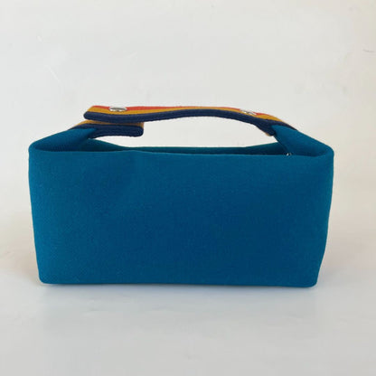 Hermès Bride-a-brac Wool Rocabar Blue Paon PM