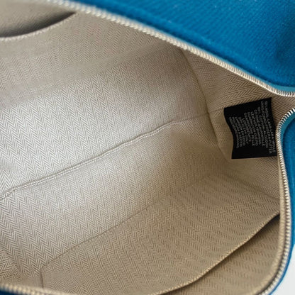 Hermès Bride-a-brac Wool Rocabar Blue Paon PM