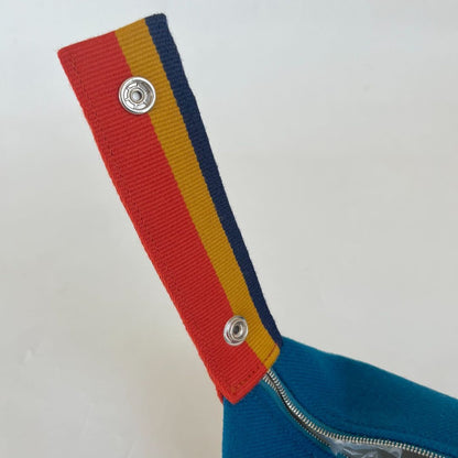 Hermès Bride-a-brac Wool Rocabar Blue Paon PM