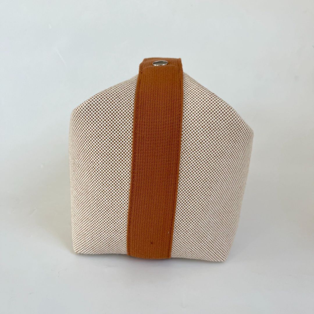 Hermès Bride-a-Brac GM Toile H cotton Natural  pouch hand bag