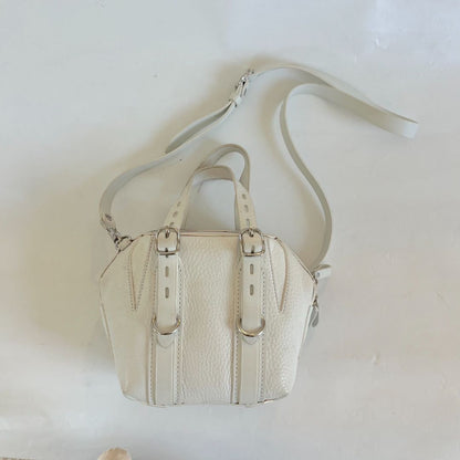 Alexander Wang White Textured Leather Box Bag